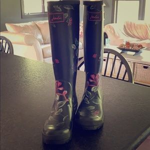 Joules tall rain boots